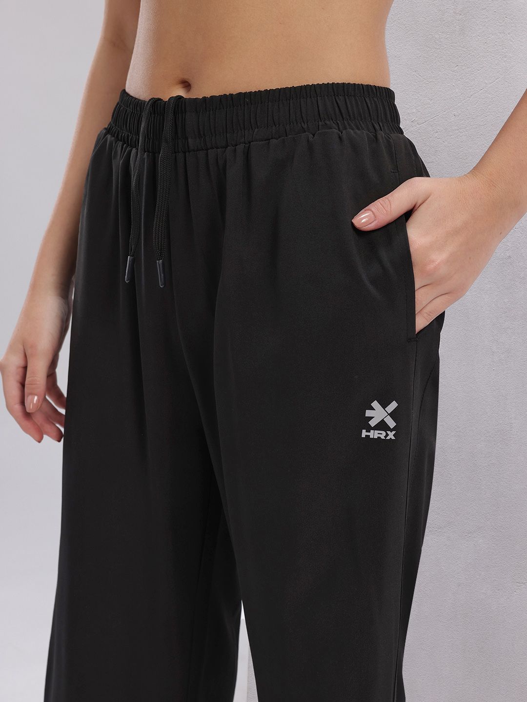 HRX by Hrithik Roshan Women Rapid-Dry Training Track Pants with Side Slits