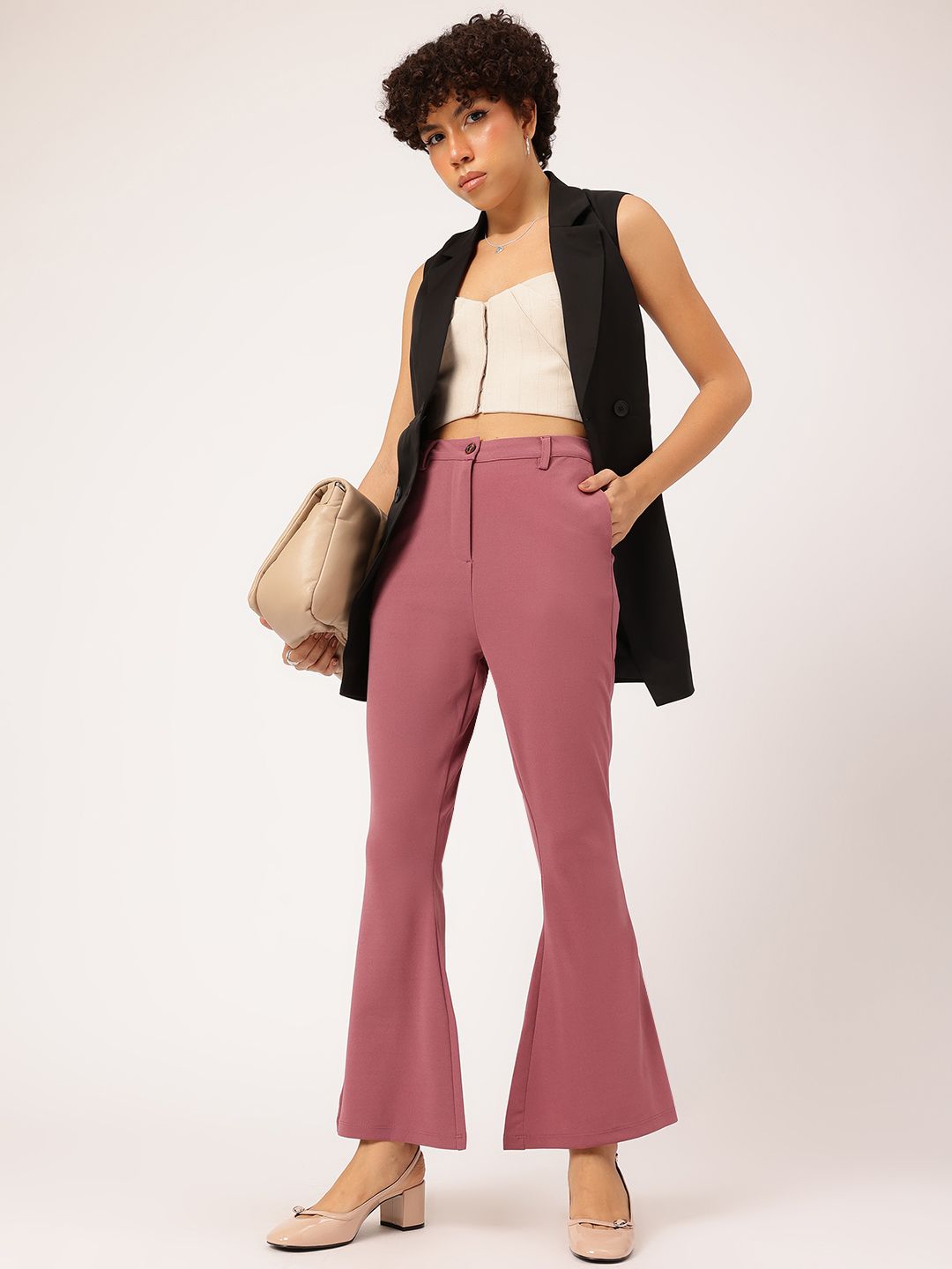 DressBerry Women Flared Trousers