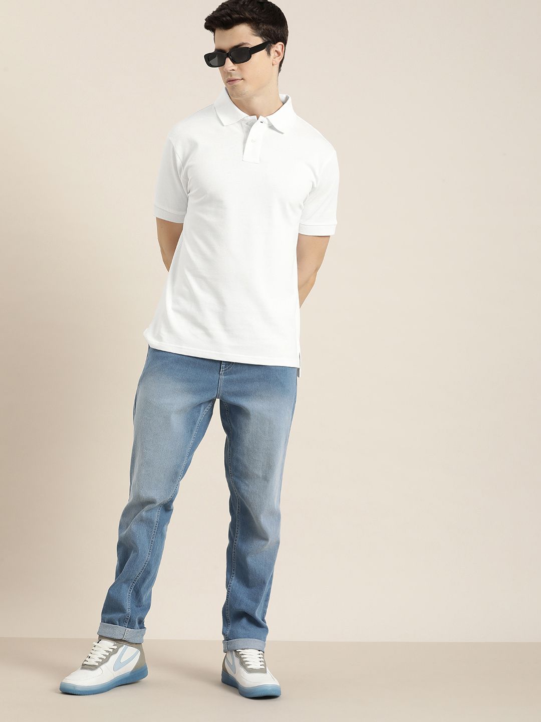 DILLINGER Men Solid Regular Fit Polo Collar T-shirt