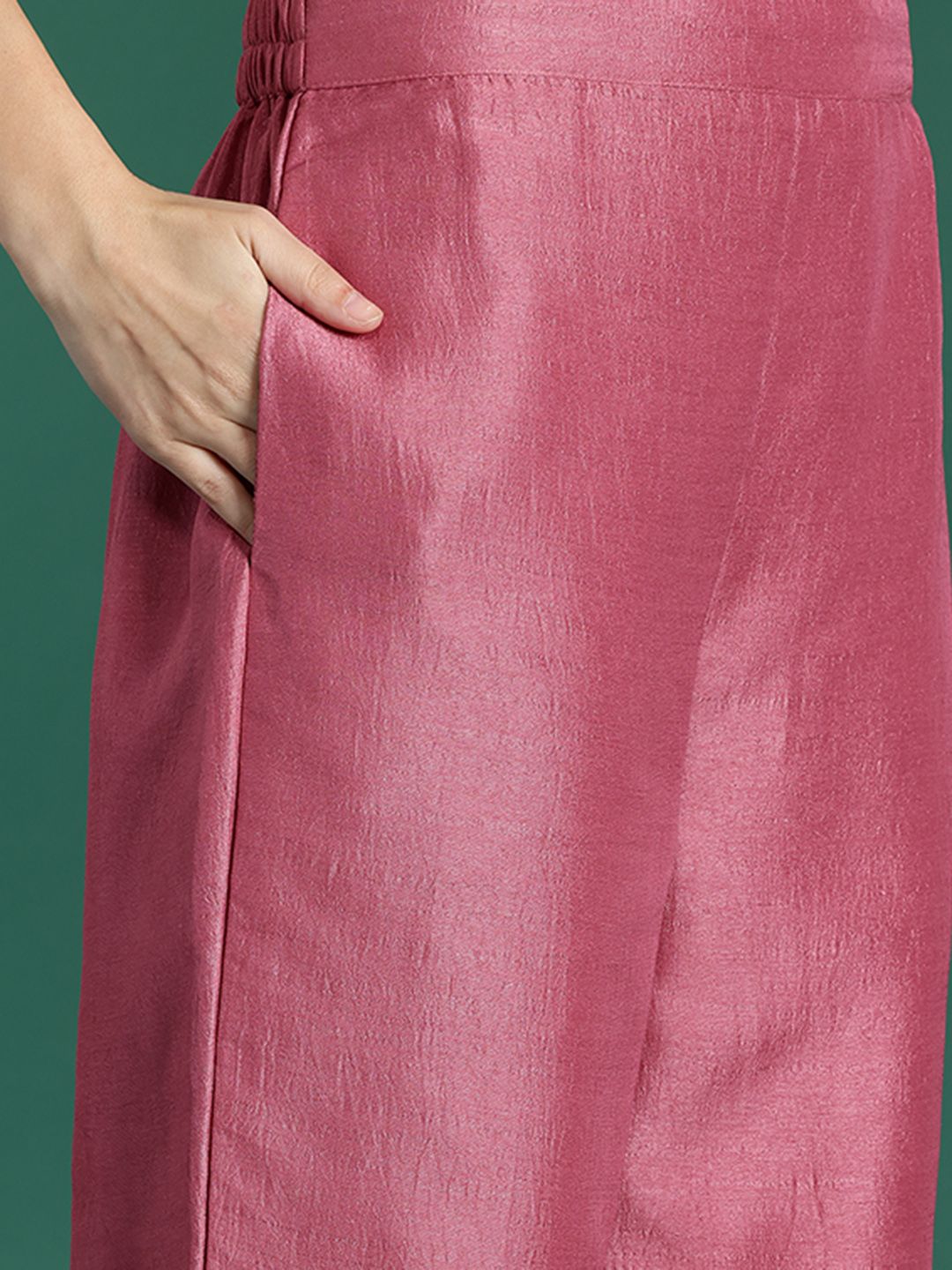 Indo Era Floral Embroidered Sequinned Kurta with Trousers & With Dupatta