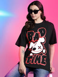 DressBerry Printed Drop-Shoulder Sleeves T-shirt