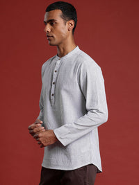 Anouk Pure Cotton Striped Short Kurta