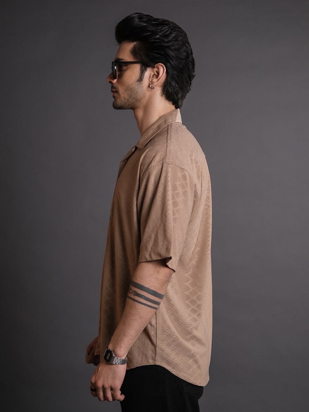 Powerlook Opaque Striped Casual Shirt