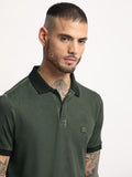 THE BEAR HOUSE Polo Collar Slim Fit Pure Cotton T-shirt