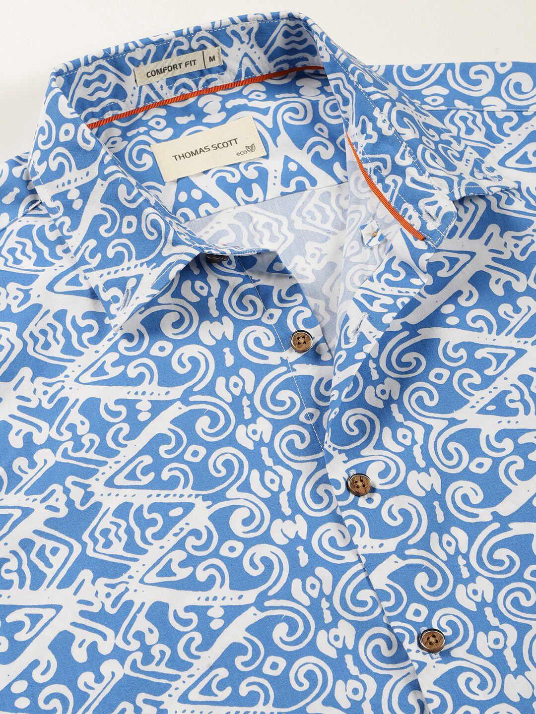 Thomas Scott Printed Smart Slim Fit Floral Opaque Casual Shirt