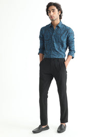 RARE RABBIT Men Paisum Slim Fit Opaque Printed Cotton Shirt