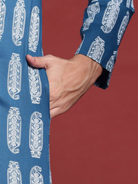 Anouk Printed Regular Pure Cotton Kurta with Trousers