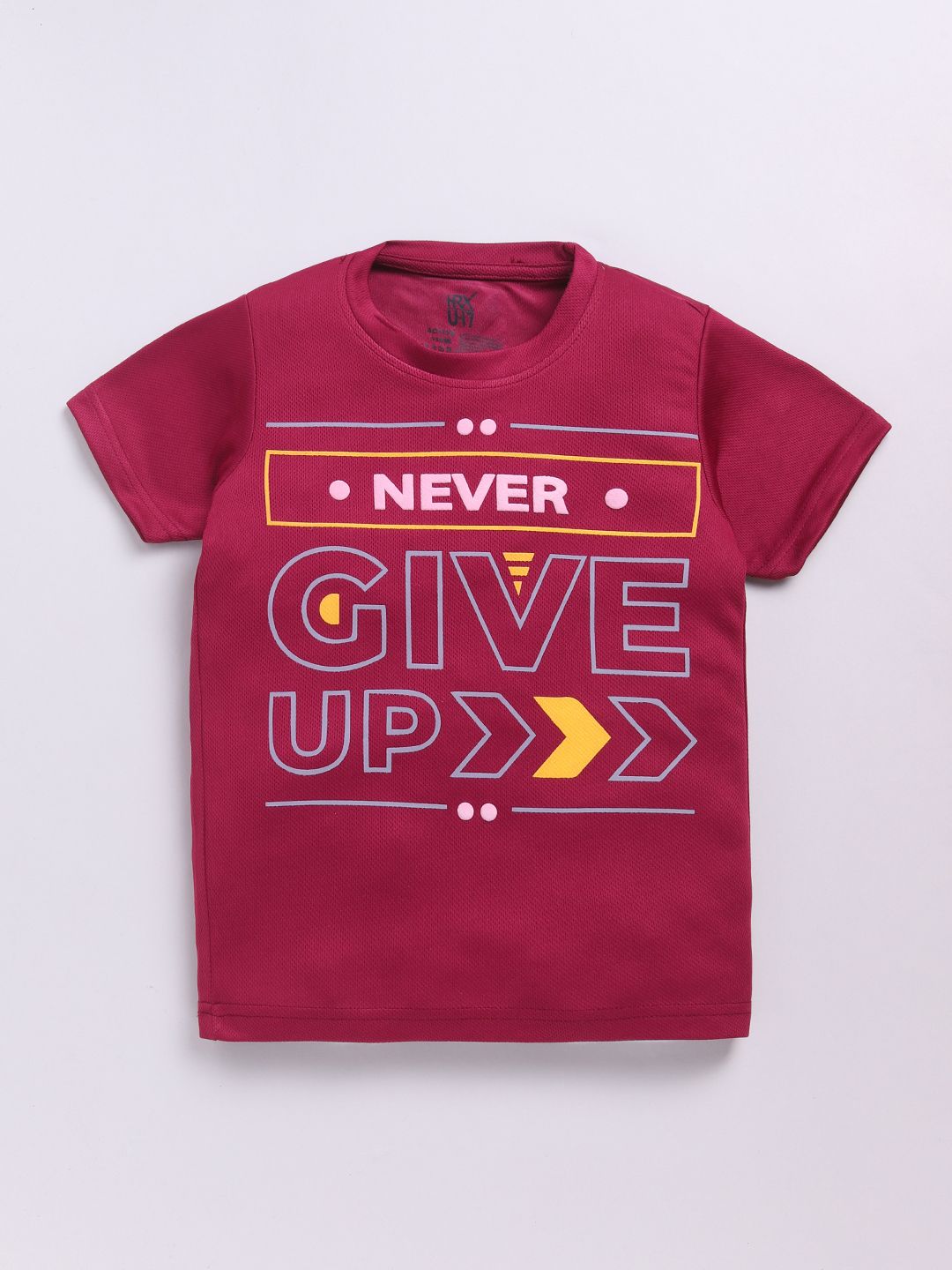 HRX by Hrithik Roshan Boys Typography Printed Rapid-Dry T-shirt