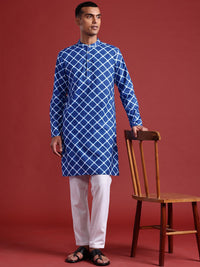 Anouk Pure Cotton Geometric Print Straight Kurta