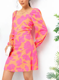 DressBerry Sweet Florals Ruched A-Line Mini Sundress