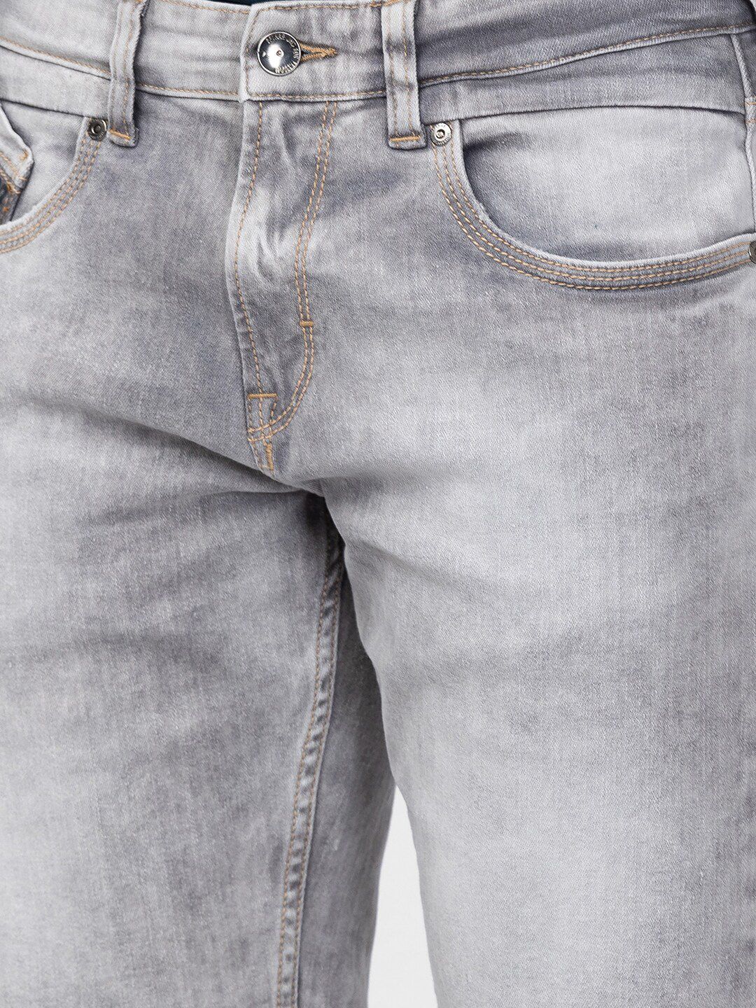 SPYKAR Men Washed Denim Shorts