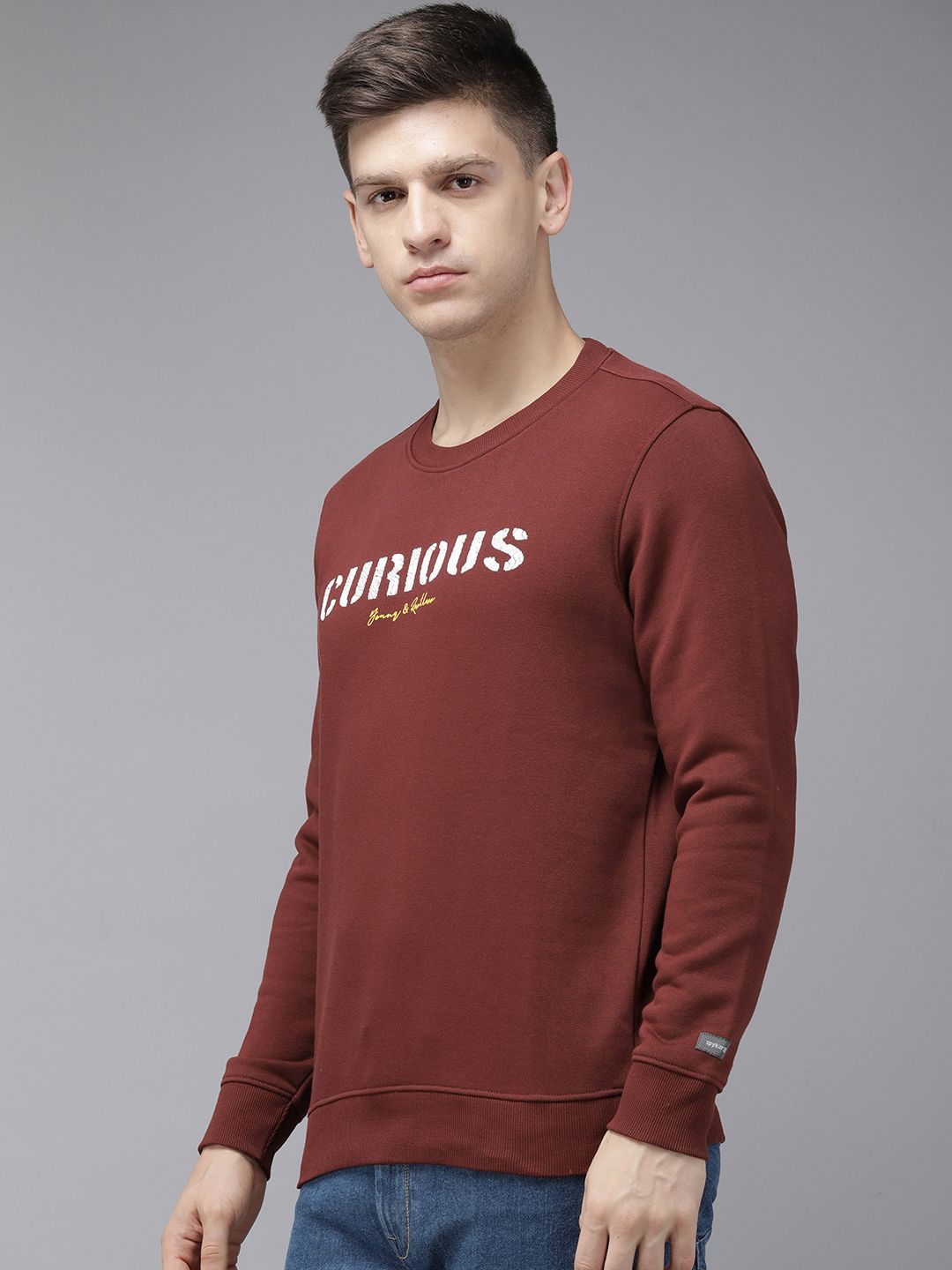 SPYKAR Typography Printed Pullover Sweatshirt