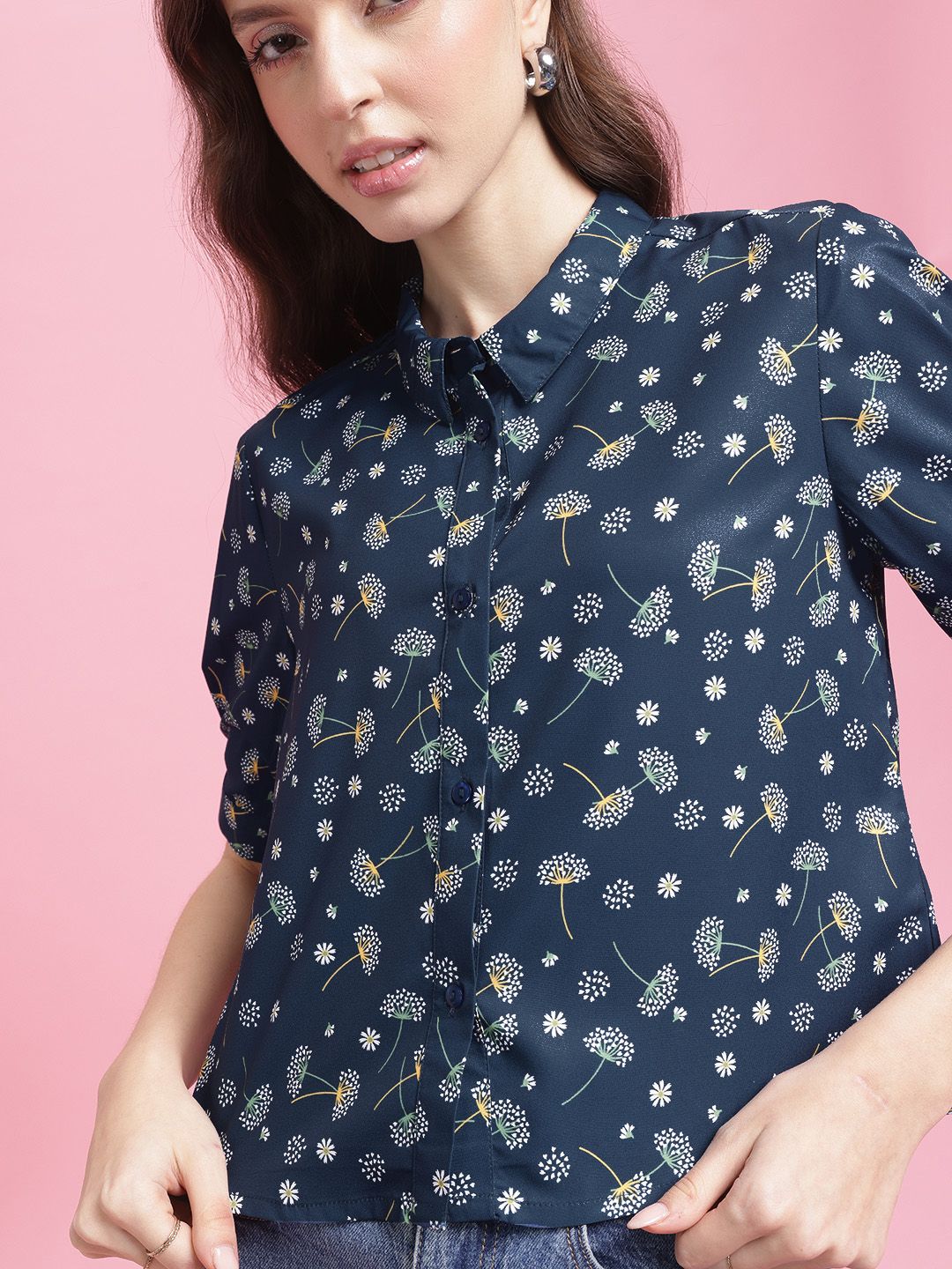 DressBerry Floral Printed Casual Shirt