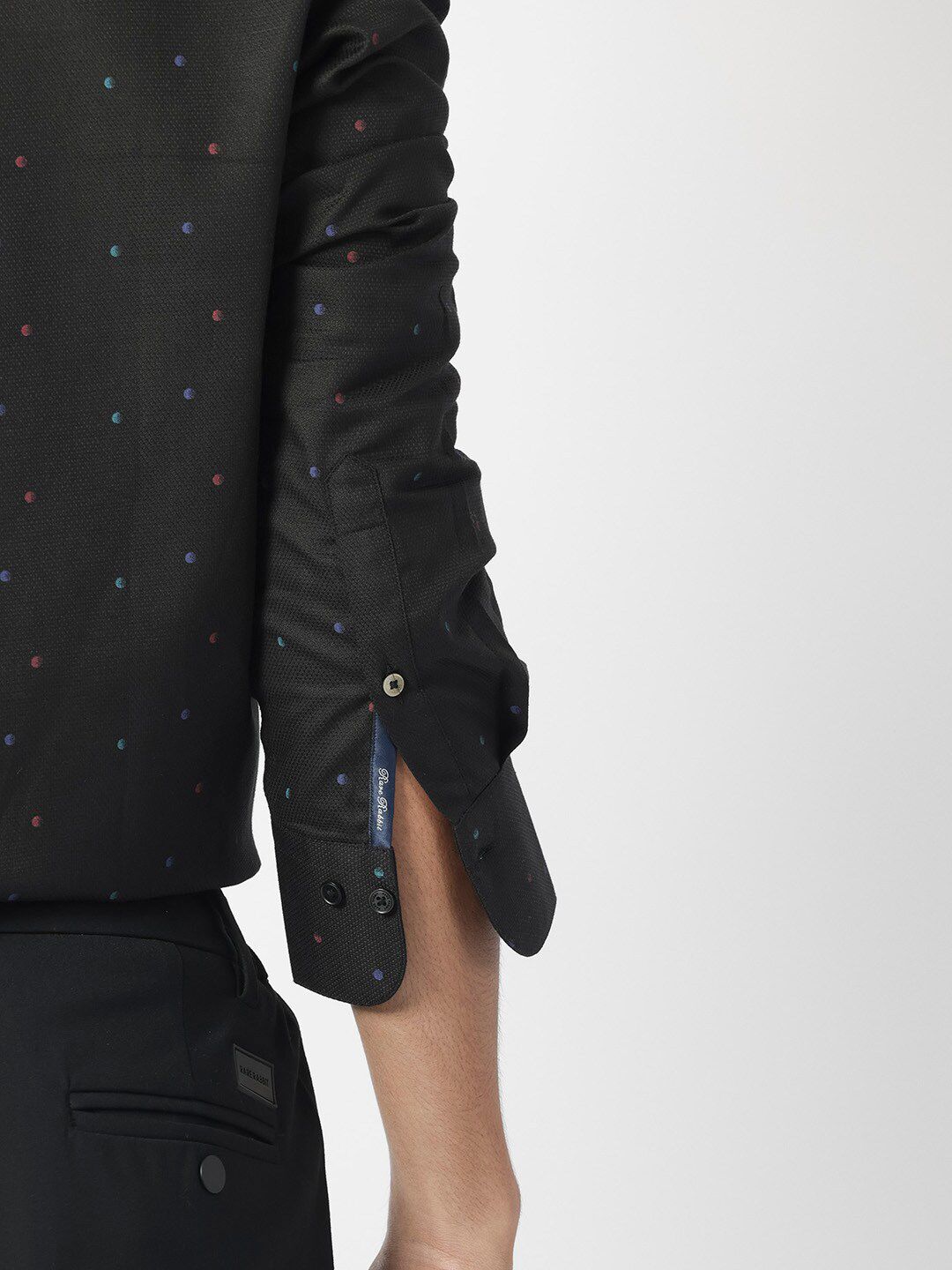 RARE RABBIT Men Saturns Micro Ditsy Pure Cotton Printed Shirt