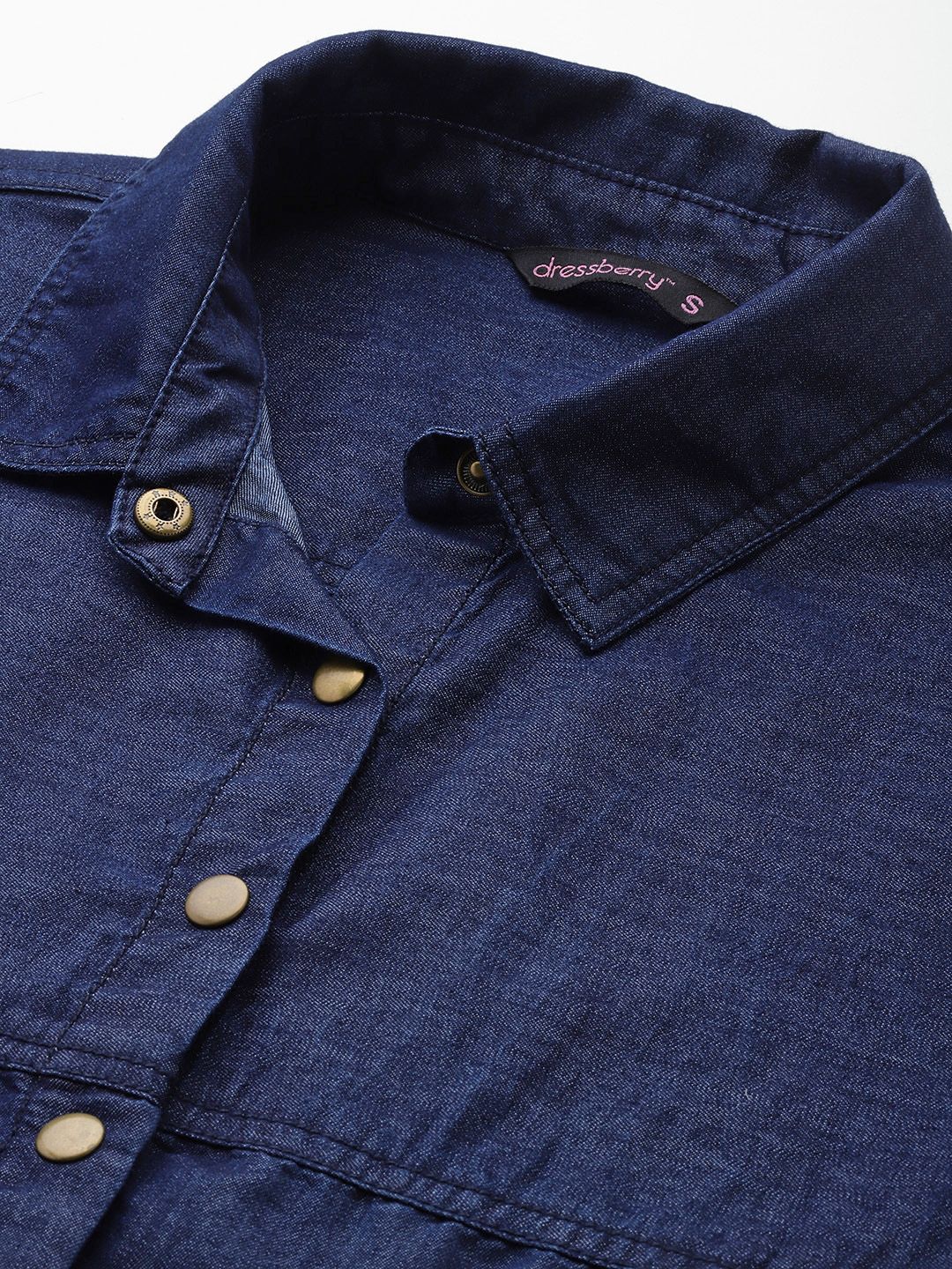 DressBerry Longline Chambray Casual Shirt