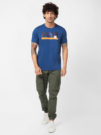 SPYKAR Graphic Printed Slim Fit Cotton T-shirt