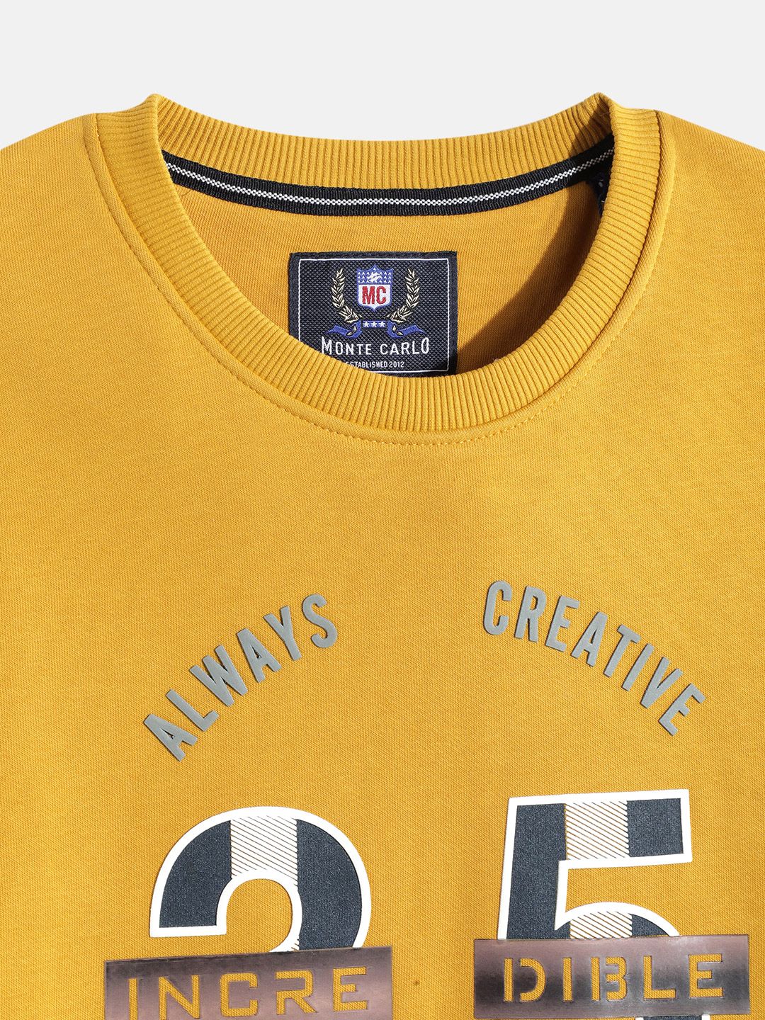 Monte Carlo Boys Typography Printed Sweatshirt