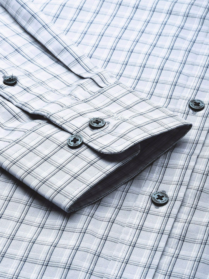 Park Avenue Slim Fit Pure Cotton Checked Formal Shirt