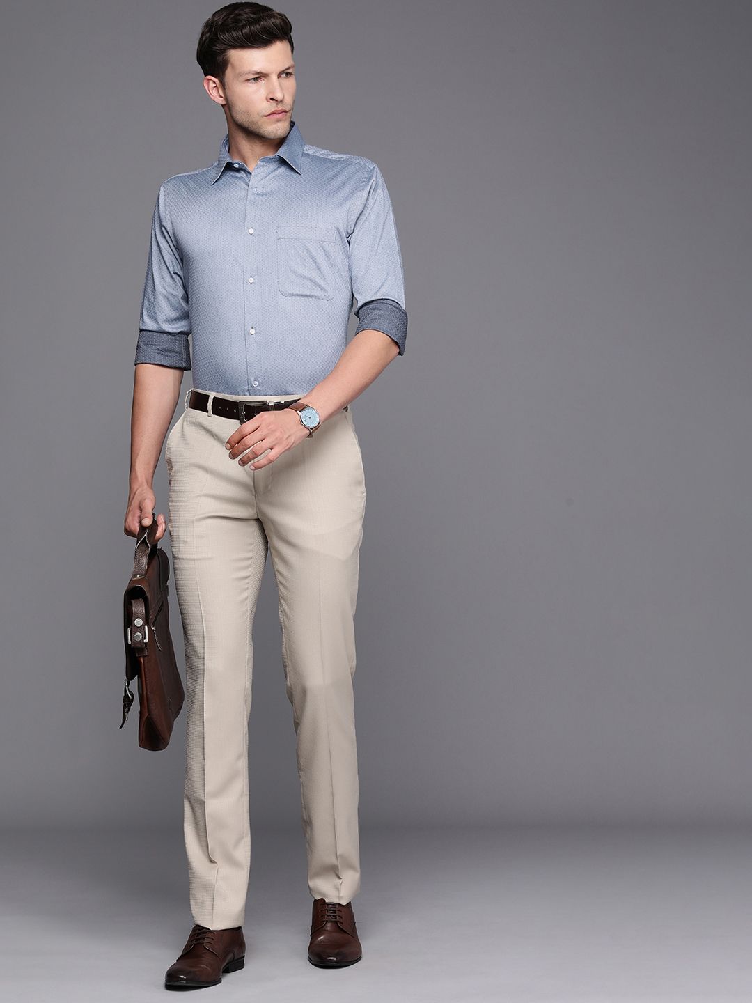 Raymond Men Pure Cotton Slim Fit Formal Shirt