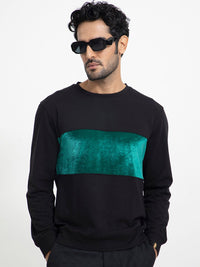 RARE RABBIT Men Tide Colourblocked Sweatshirt