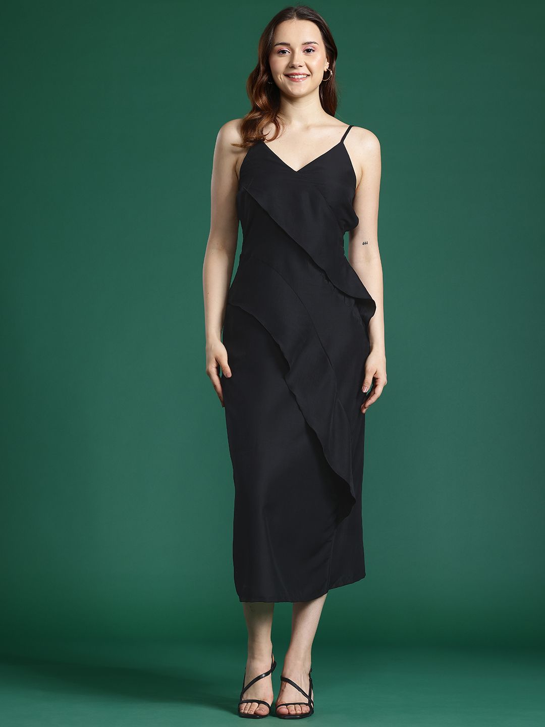 DressBerry Layered Sheath Midi Dress