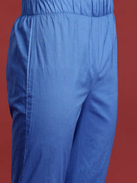 Anouk Printed Regular Pure Cotton Kurta with Trousers