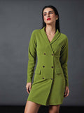 SASSAFRAS worklyf Shawl Collar Blazer Dress