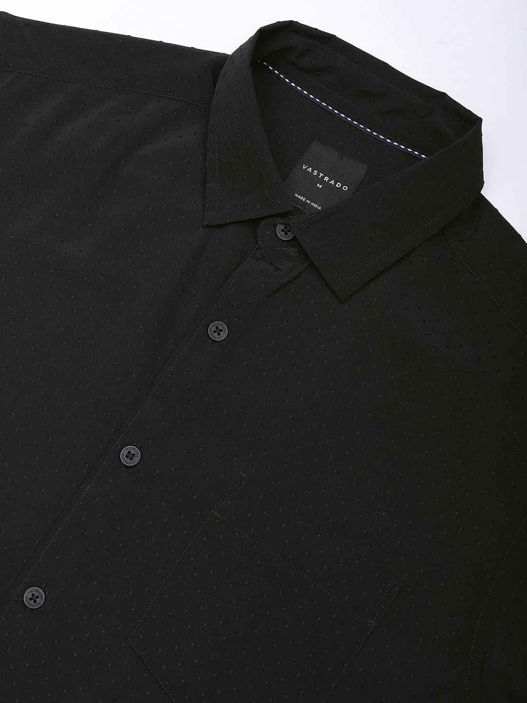 VASTRADO Men Classic Slim Fit Opaque Casual Shirt
