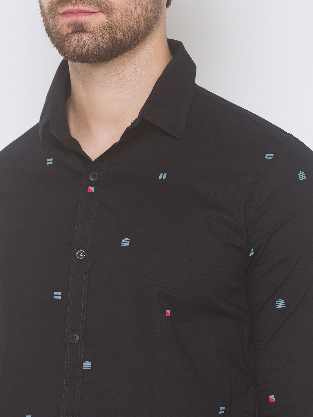 SPYKAR Men Black Printed Casual Shirt