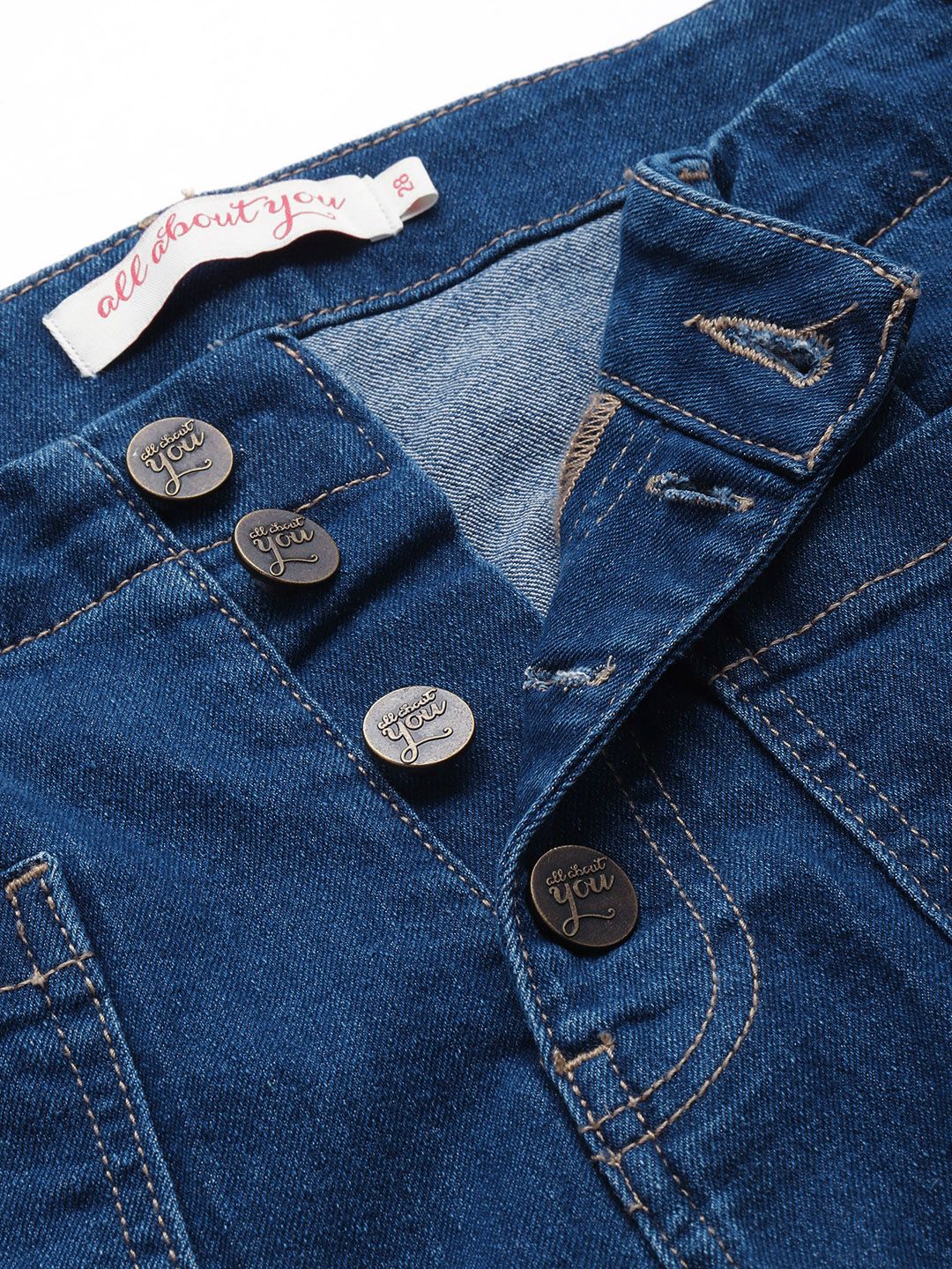 all about you Women Wide Leg High-Rise Stretchable Jeans