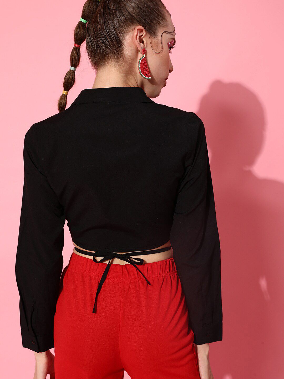 STREET 9 Black Solid Top