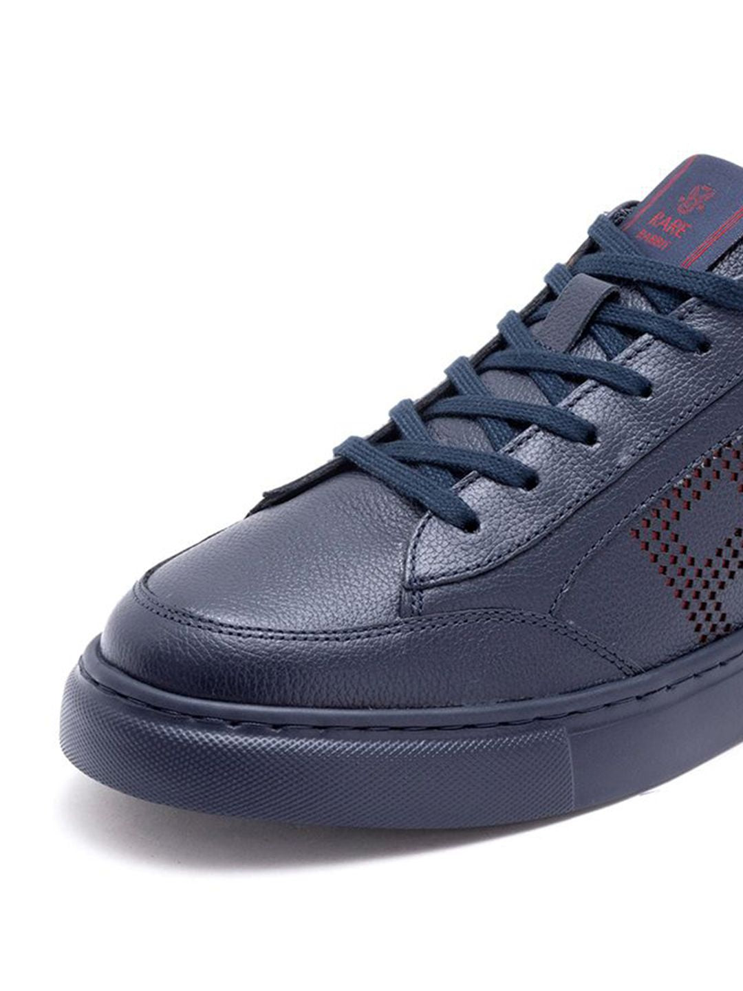 RARE RABBIT Men Textured Leather Sneakers