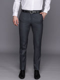 Raymond Men Striped Slim Fit Formal Trousers