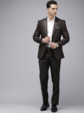 Park Avenue Self Design Single Breasted Super Slim Fit 2-Peice Party Suit