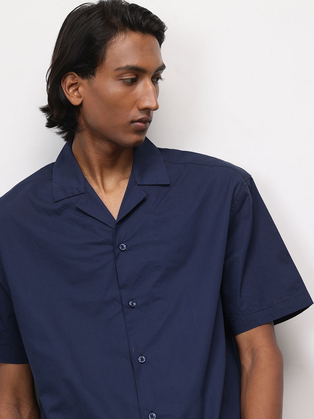 ether Pure Cotton Longline Casual Shirt