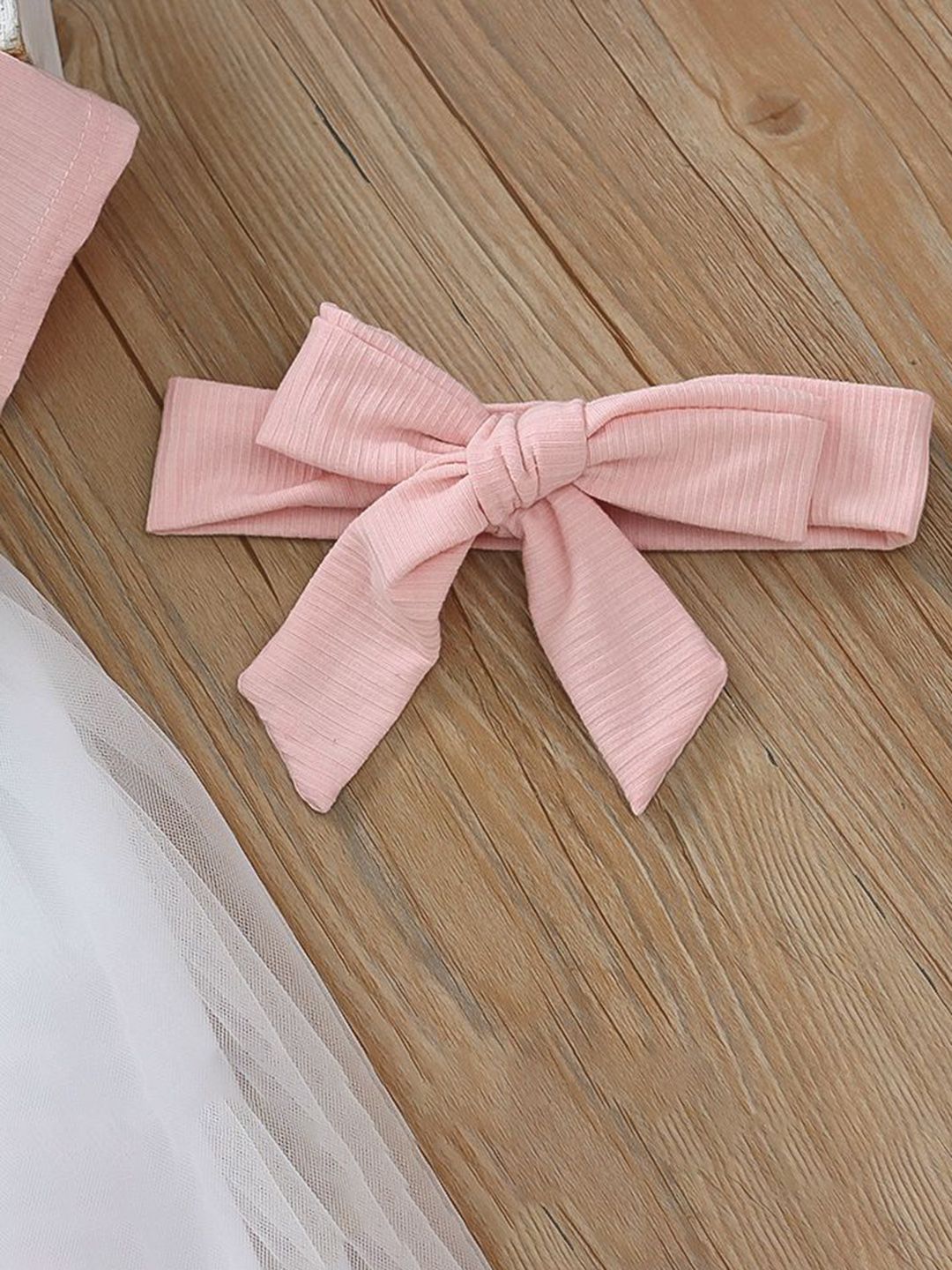 YK Girls Cotton Self Design Fit & Flare Dress