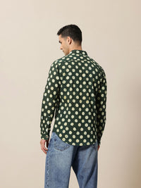Mr Bowerbird Pure Cotton Bagru Hand Block Printed Printed Tailored Fit Casual Shirt