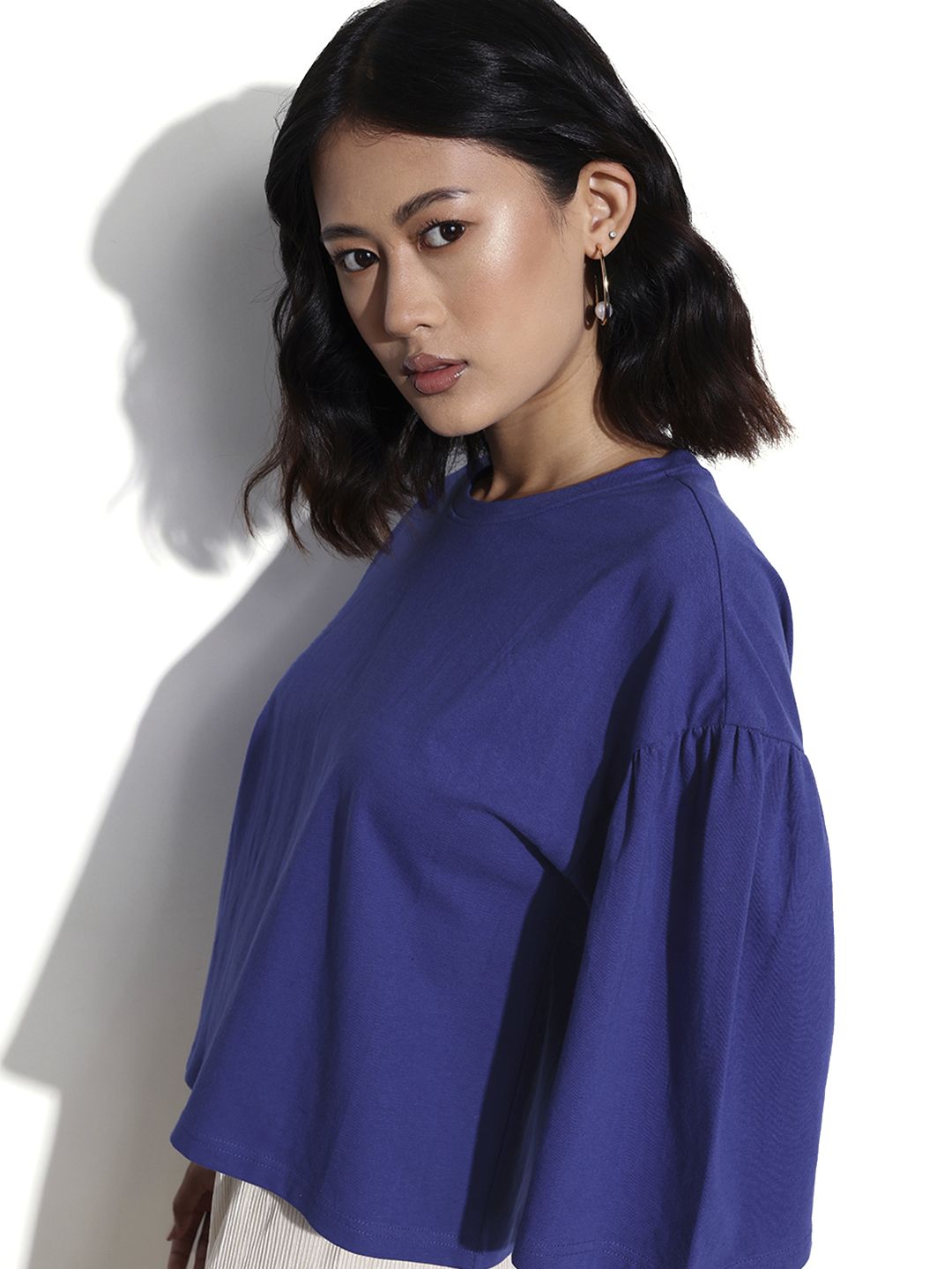 DressBerry Breezy Blues Box Out Crop Top