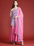 Anouk Floral Printed Regular Kurti with Sharara & With Dupatta