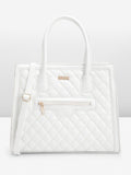 DressBerry Quilted Structured Handheld Bag