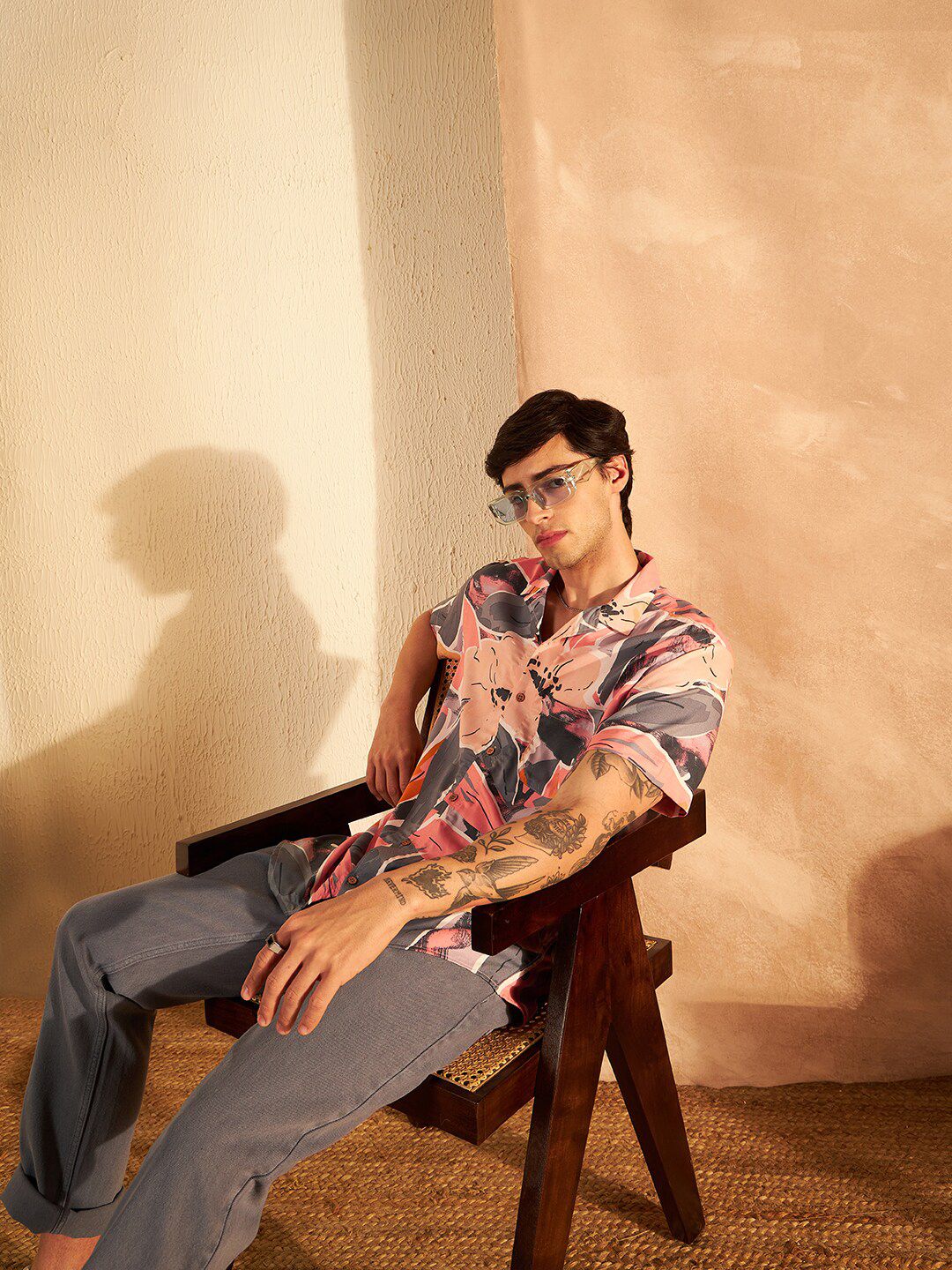 DENNISON Smart Block Printed Casual Shirt