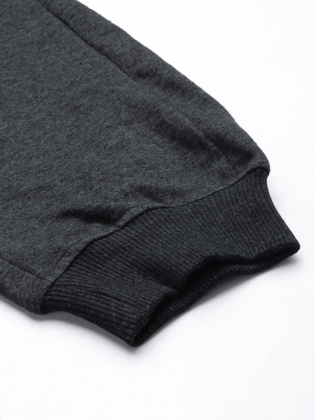 HRX by Hrithik Roshan Men Charcoal Black Solid Joggers