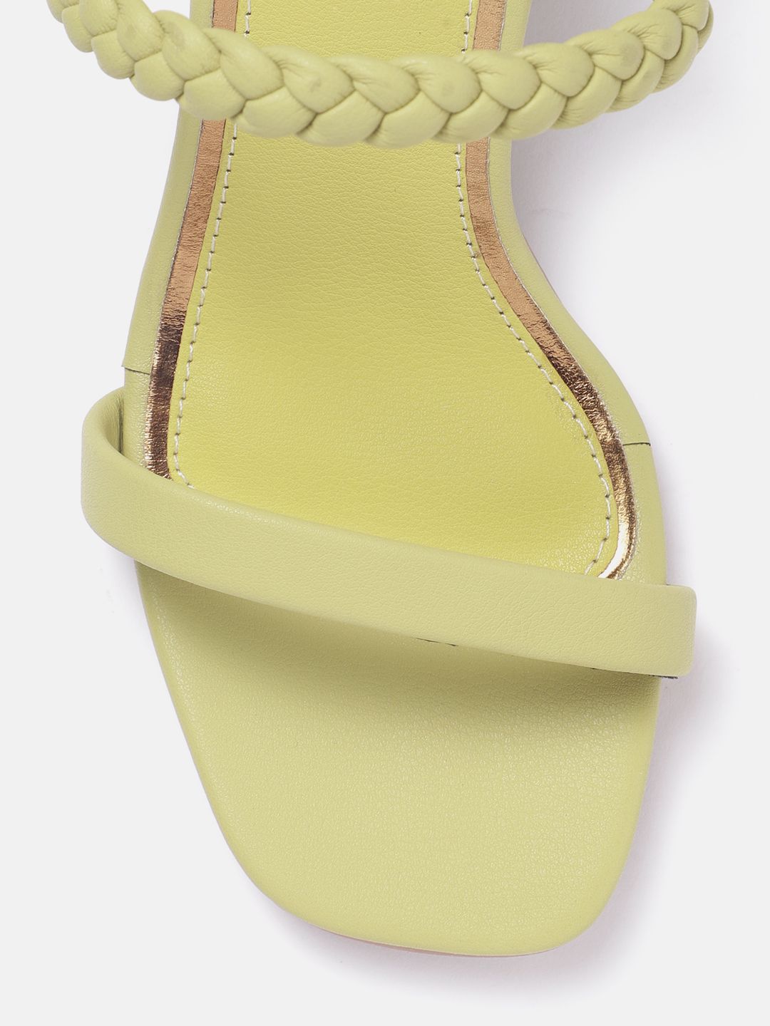 DressBerry Braided Block Sandals