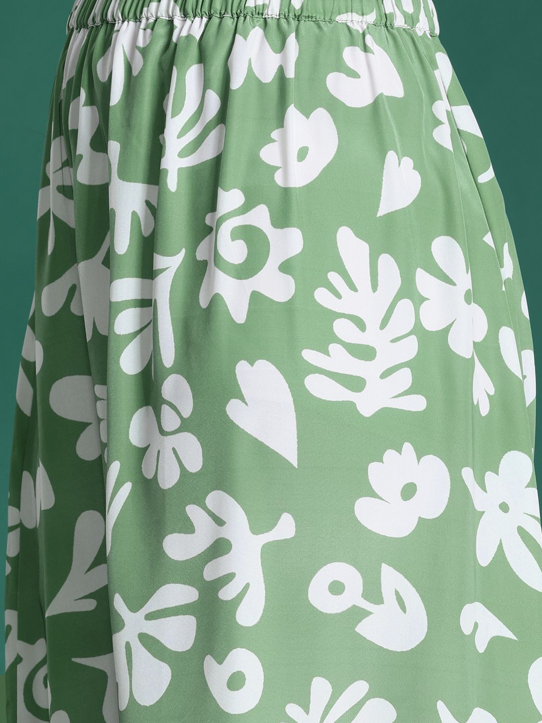 Dressberry Printed Backless Top with Skirt