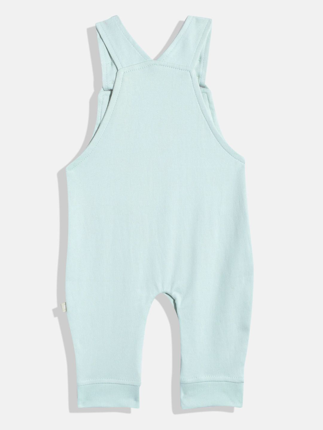 Moms Love Infant Boys Pure Cotton Printed Dungaree With T-Shirt