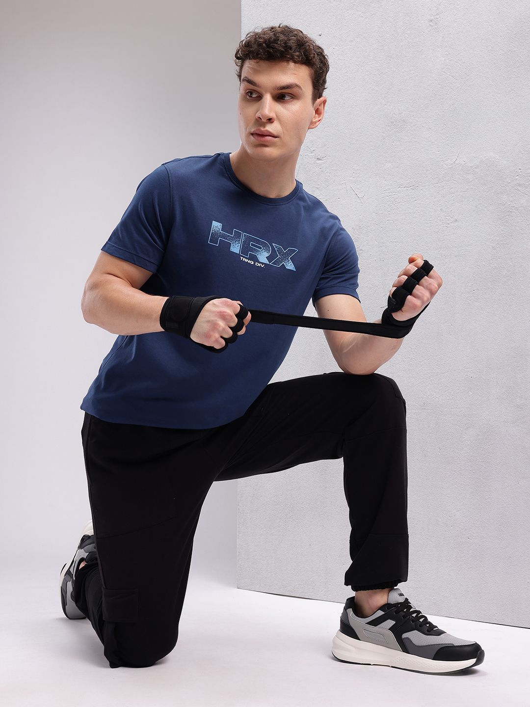 HRX by Hrithik Roshan Brand Logo Printed Training T-shirt