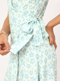 DressBerry Floral Frenzy Fluttery Wrap Mini Dress