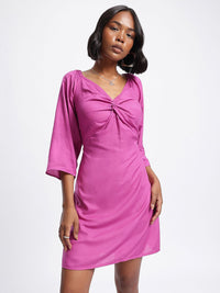 DressBerry Twisted Opulence Smocked A-line Dress