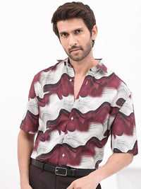 RARE RABBIT Men Tijon Regular Fit Floral Opaque Printed Shirt