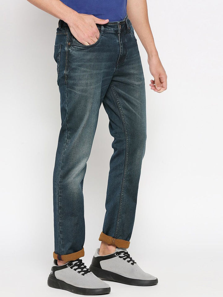 Being Human Men Slim Fit Clean Look Heavy Fade Jeans